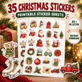 35 Christmas Stickers — Printable Sticker Sheets